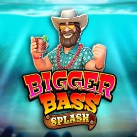 Bigger Bass Splash slot logo by Pragmatic Play at Catspins Casino