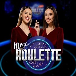 Mega Roulette logo by Pragmatic Play at Catspins Casino