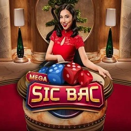 Mega Sic Bac online game logo by Pragmatic Play on catspinss.ch