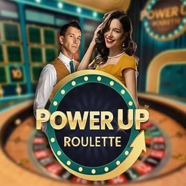PowerUP Roulette online game logo by Pragmatic Play on catspinss.ch