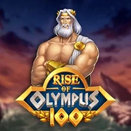 Rise of Olympus 100 slot logo by Play'n GO at Catspins Casino