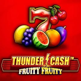 Thunder Cash Fruity Fruity logo by Novomatic at Catspins Casino