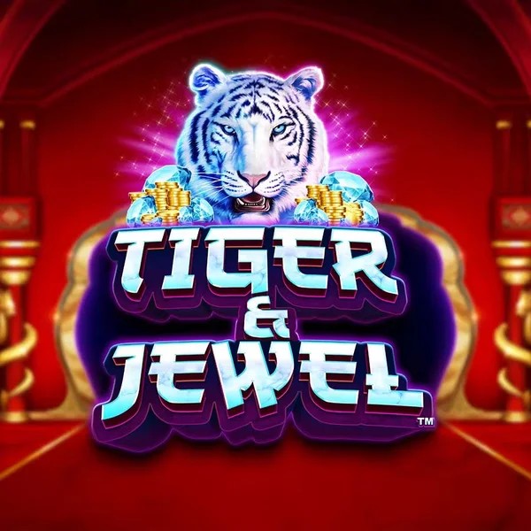Tiger and Jewel slot logo by Greentube at Catspins Casino